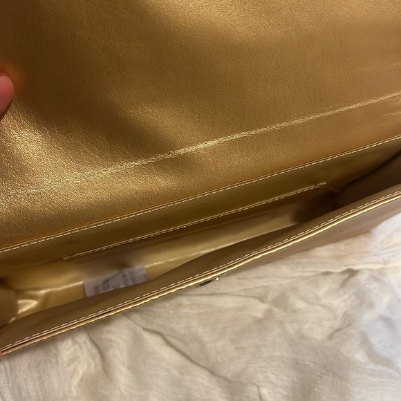 Pandora Gold Leather Large Clutch - Picture 5 of 5